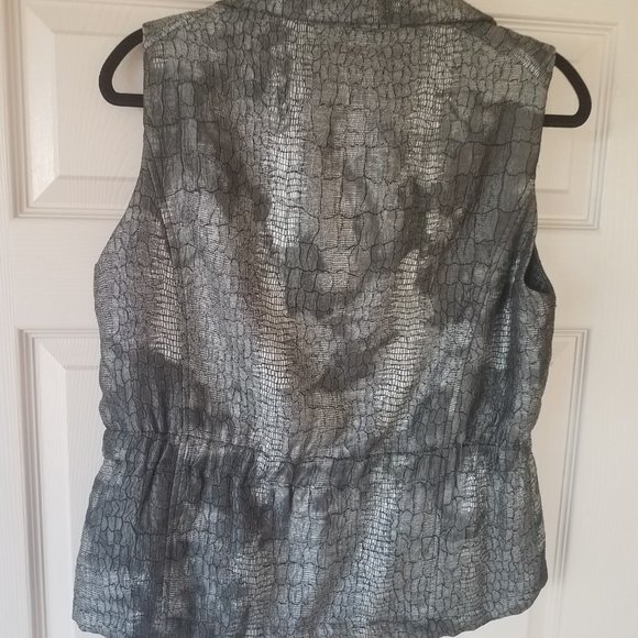jacket/vest women silver and black size M - Picture 6 of 7